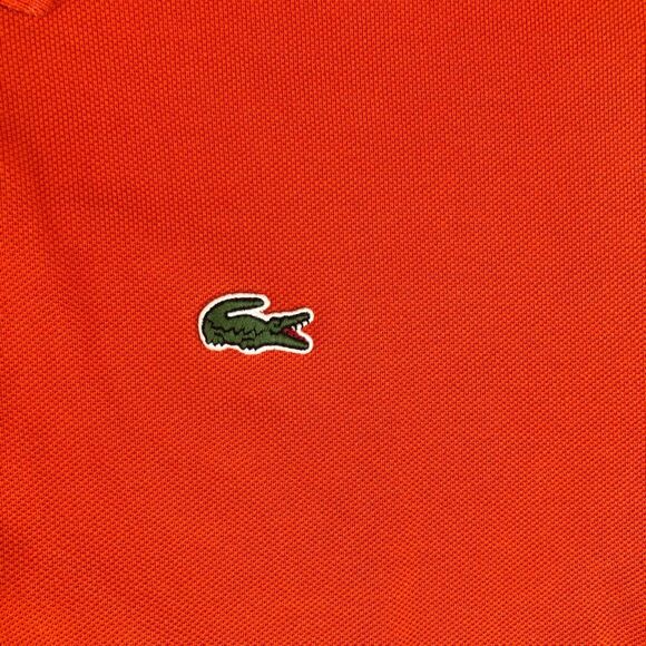Lacoste Shirt Men L Orange Polo Preppy Classic Fit Preppy Logo Pullover Normcore - Picture 3 of 9